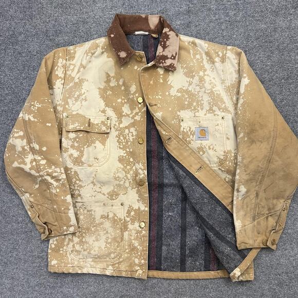Carhartt Other - Vintage Carhartt Chore Jacket Mens Large Blanket Lined Canvas Workwear 90s